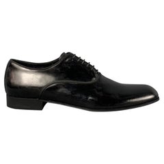 ERMENEGILDO ZEGNA Größe 8,5 Schwarze Leder-Spitzen Schuhe