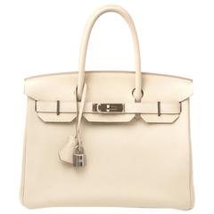 Hermes Birkin 30 in Craie: Veau Togo