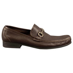 SALVATORE FERRAGAMO Größe 9.5 Brown Leder Loafers