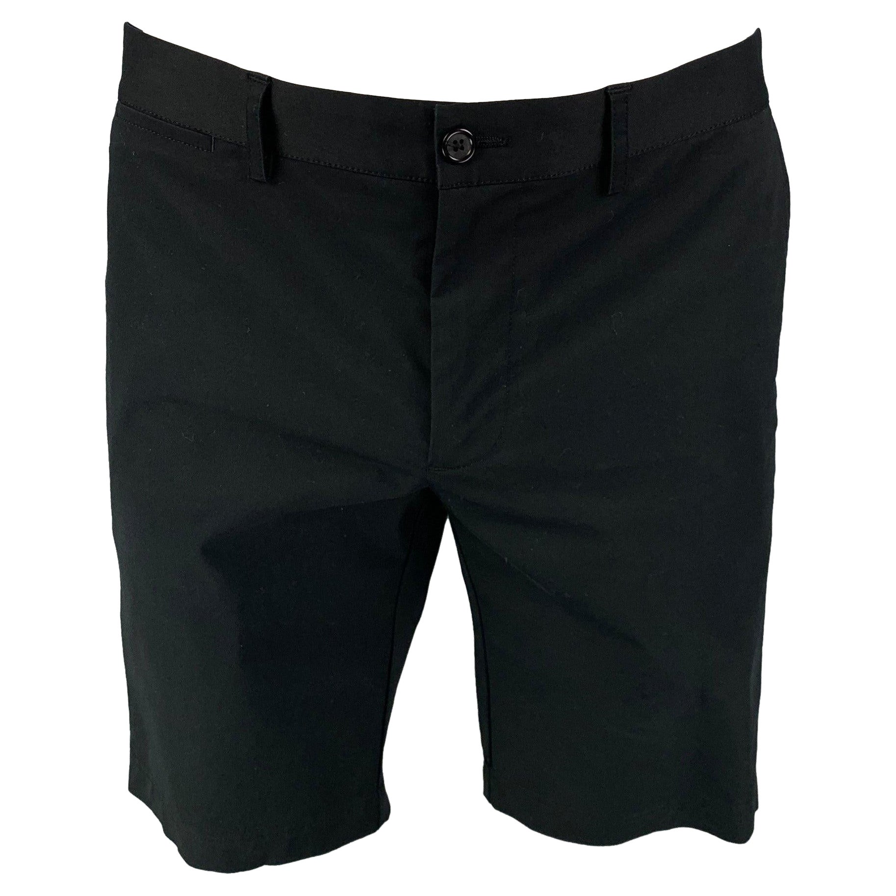 DOLCE & GABBANA Schwarze Baumwoll-Shorts aus Baumwolle, Größe 36 im Angebot