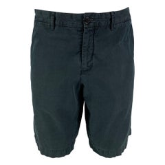 PRADA Größe 38 Navy Baumwolle Zip Fly Shorts