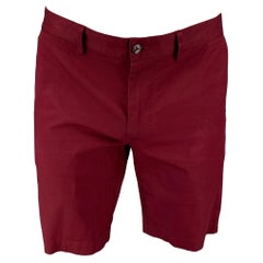 DOLCE & GABBANA Größe 36 Burgunderfarbene Chino-Shorts aus Baumwolle