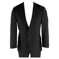 PAUL SMITH Größe 38 Schwarzer Anzug aus Wolle mit Notch-Reversanzug