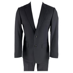 PAUL SMITH Size 38 Navy Wool Notch Lapel Suit
