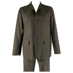 DOLCE & GABBANA  Size 40 Black Twill Wool Single breasted 36 29 Suit