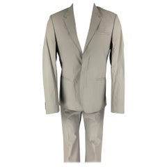 CALVIN KLEIN COLLECTION Size 38 Grey Polyurethane Polyester Suit