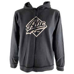 APC Size XXL Charcoal Logo Cotton &  Polyester Hoodie Sweatshirt
