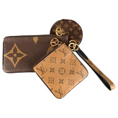 LOUIS VUITTON Brown Beige Monogram Coated Canvas Handbag