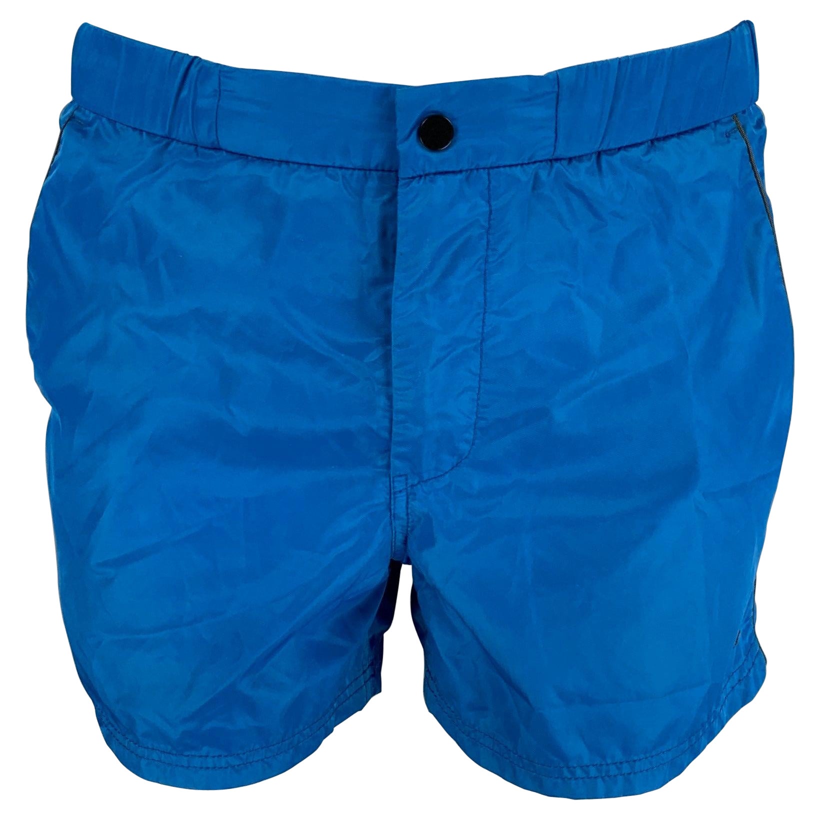 MARC by MARC JACOBS Size S Blue Polyester Swim Trunks For Sale