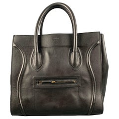 Used CELINE Black Leather Handbag Handbag