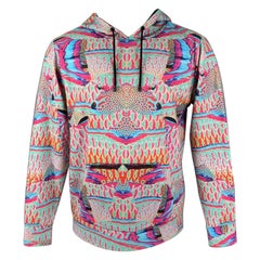 MARCELO BURLON Größe S Mehrfarbiges Sweatshirt aus abstrakter Baumwolle und Polyester mit Kapuze und Kapuze