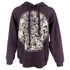 DRIES VAN NOTEN Size S Purple Mauve Zodiac Graphic Cotton Oversized Sweatshirt