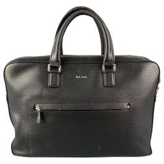 Used PAUL SMITH Black Leather Briefcase Bag