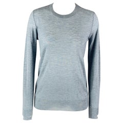 JOSEPH Size M Light Blue Cashmere Solid Pullover