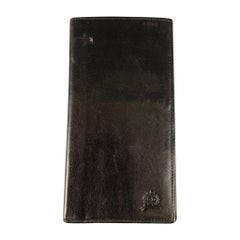 CHRISTIAN DIOR Portemonnaie aus schwarzem Leder