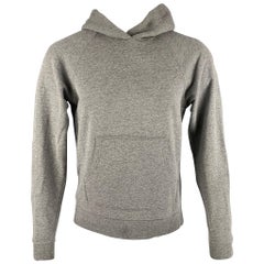 JOHN ELLIOTT Size S Grey Heather Cotton Polyester Hoodie Sweatshirt