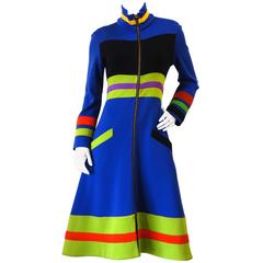 1960s I.Magnin Mod Zipper Dress