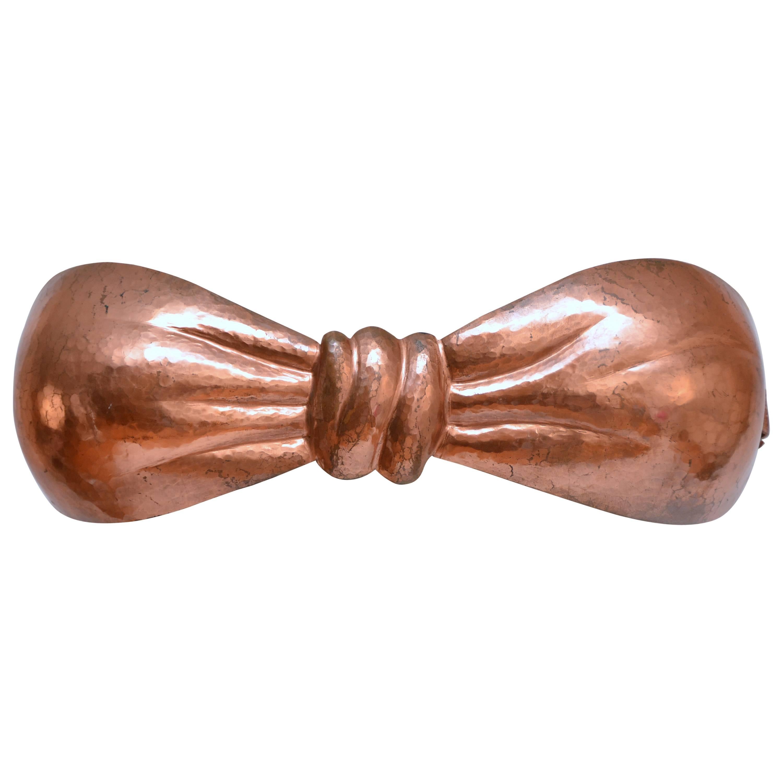 Krizia Metal Red Copper Bra With Leather Straps, 1980s at 1stDibs