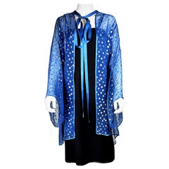 Vintage Yves Saint Laurent Rive Gauche, Dress and Kimono Autumn Winter 1978