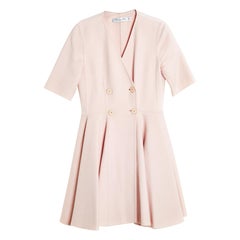 Resort 2016 Dior Light Pink Cashmere Flared Dress