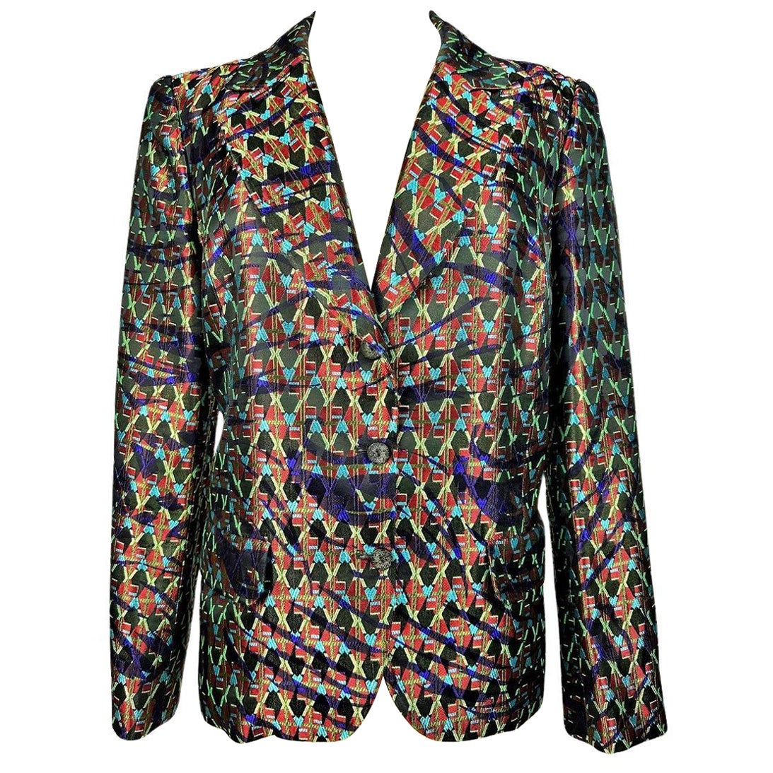 Art Deco-inspired lamé jacket by Christian Lacroix Circa 2000 For Sale