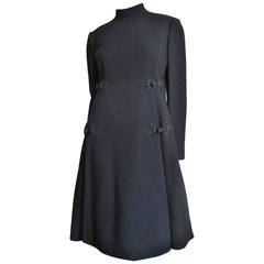 1960's Geoffrey Beene Dress With Frog Closures 3