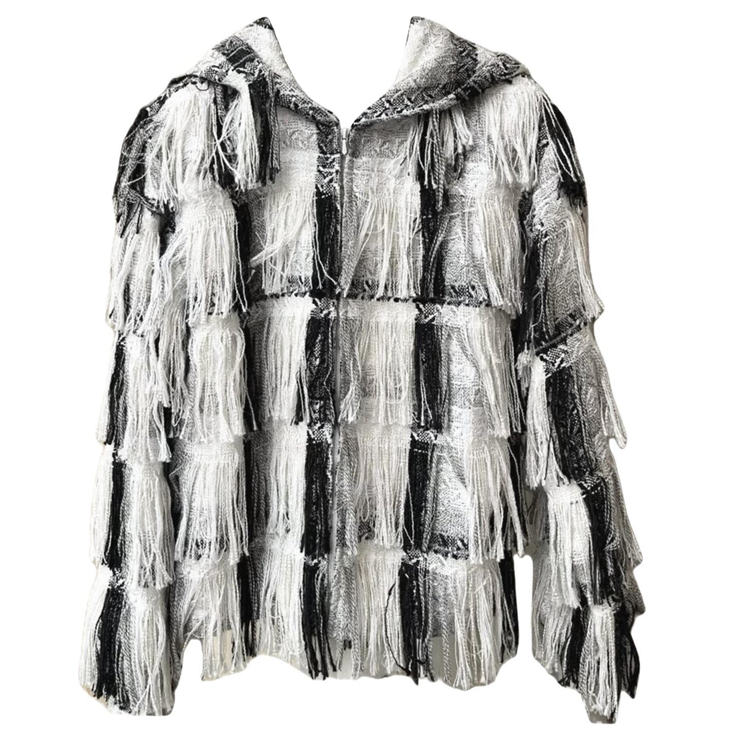 Chanel Collectors Fringe Tweed Jacket For Sale