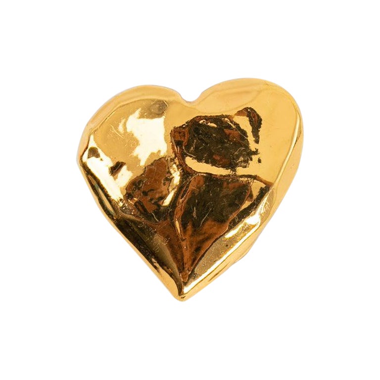 Christian Lacroix Heart-Shaped Brooch For Sale