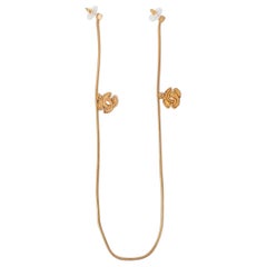 Chanel Golden Metal Earrings, 2001