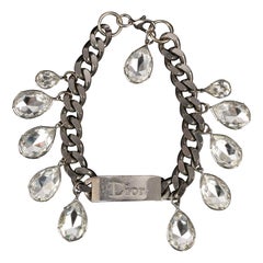 Christian Dior Silvery Metal Chain Necklace, 2004