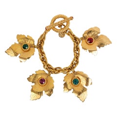 Vintage Torrente Bracelet with Multicolored Rhinestones