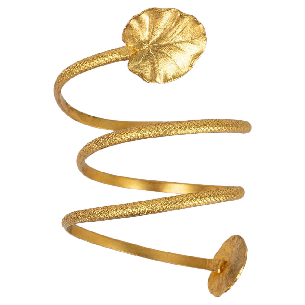 Gold Plated Metal Theater Bracelet For Sale