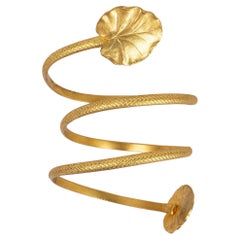 Pulsera de teatro de metal chapado en oro