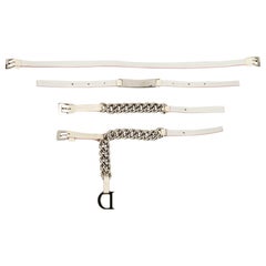 Christian Dior Silver-plated Metal Adjustable Belt