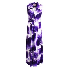 70s Jumpsuit Hilo Hattie Tropical Motif Wide Leg Palazzo Resort Wear Vintage