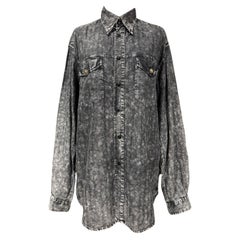 Used Camicia Versace Denim Nera