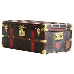 1880s Louis Vuitton Cabin Trunk Finished in Damier Canvas