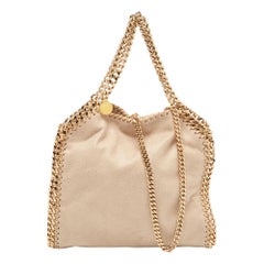 Stella McCartney - Mini fourre-tout Falabella en faux cuir beige