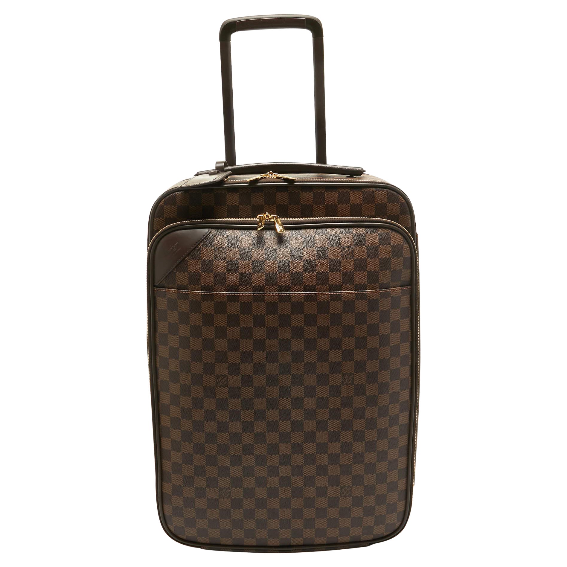 Louis Vuitton Damier Ebene Canvas Business Pegase Legere 55 Luggage