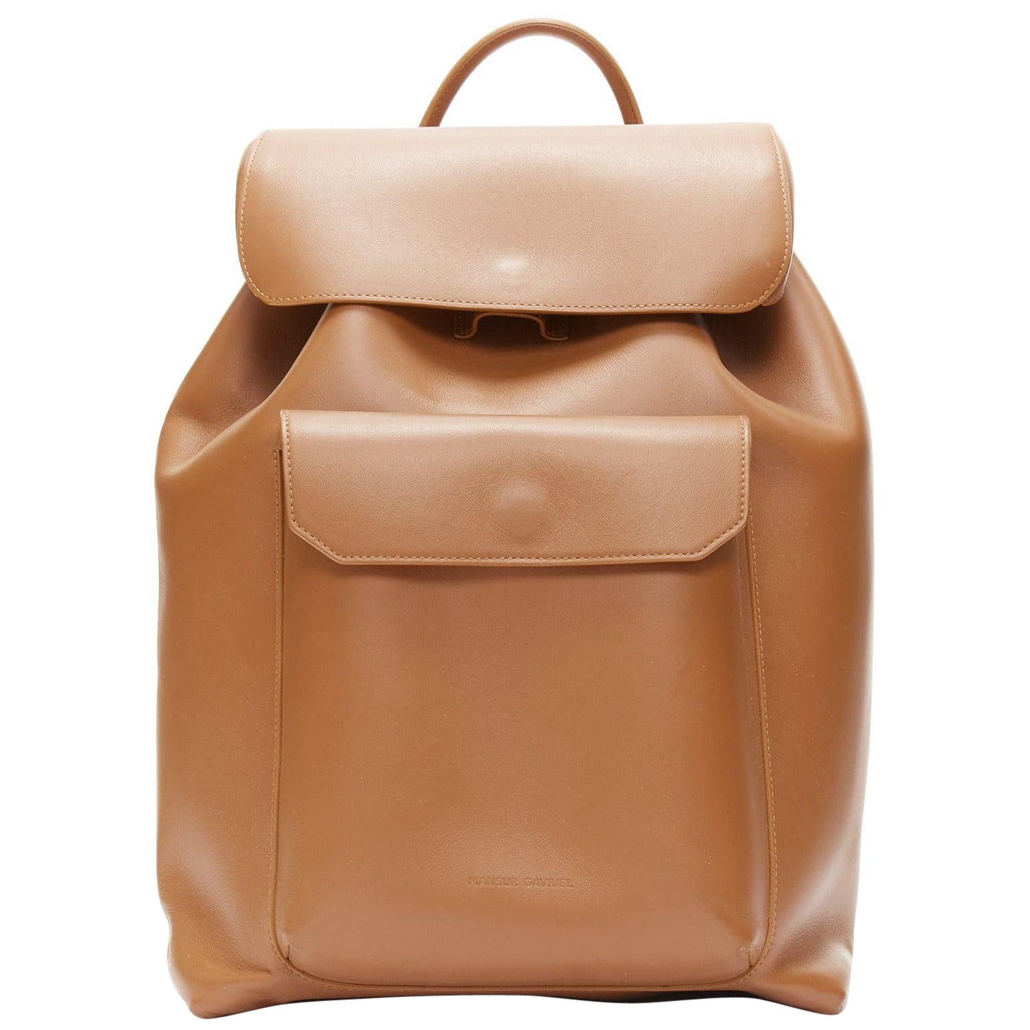 MANSUR GAVRIEL vegetable tanned calfskin leather minimal classic backpack bag