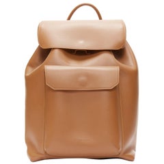 Used MANSUR GAVRIEL vegetable tanned calfskin leather minimal classic backpack bag