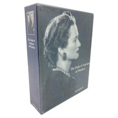Used The Duke and Duchess of Windsor Auction Sothebys Books Catalogs in Slipcase Box