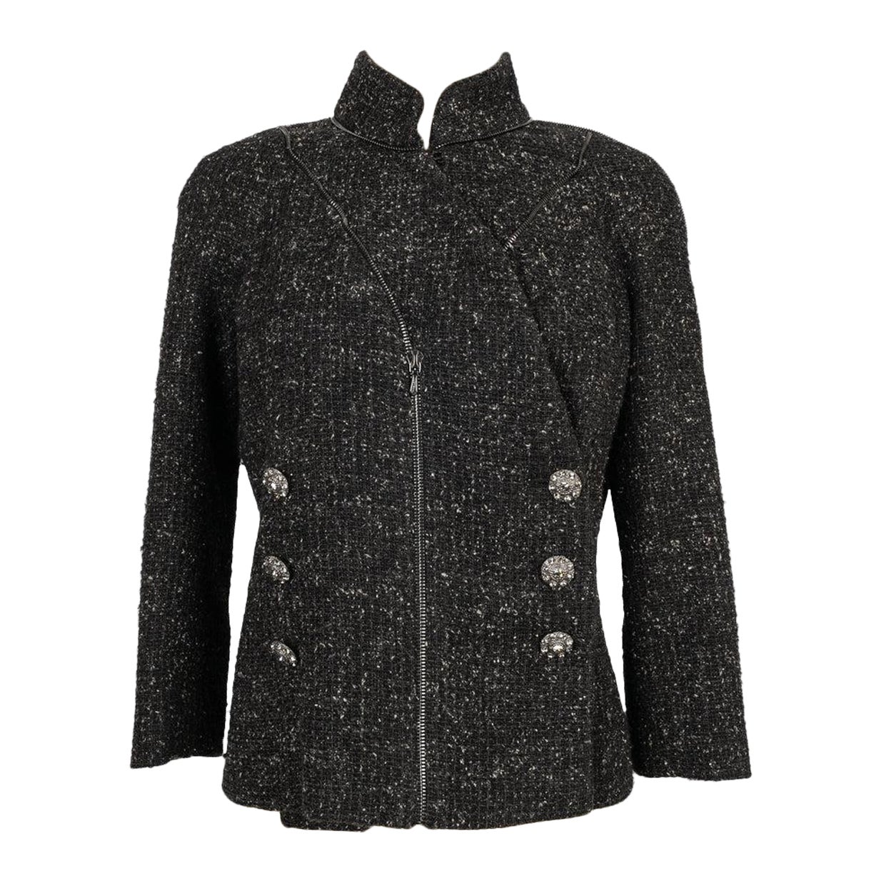 Chanel Tweed-Jacke aus Tweed im Angebot