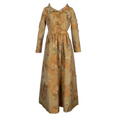 Balmain Ivory Blended Silk Dress Coat