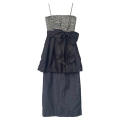 Robe élégante à nœuds vintage Yves Saint Laurent