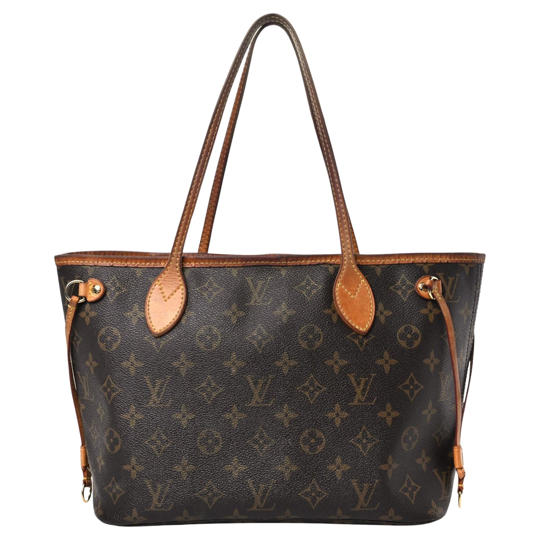 Louis Vuitton Monogram Neverfull Tote Pm Discontinued For Sale