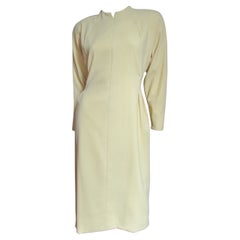 Vintage 1970s Pauline Trigere Dress with Seaming