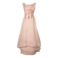 Vintage Jeanne Lanvin Pink Dress Haute Couture, circa 1965