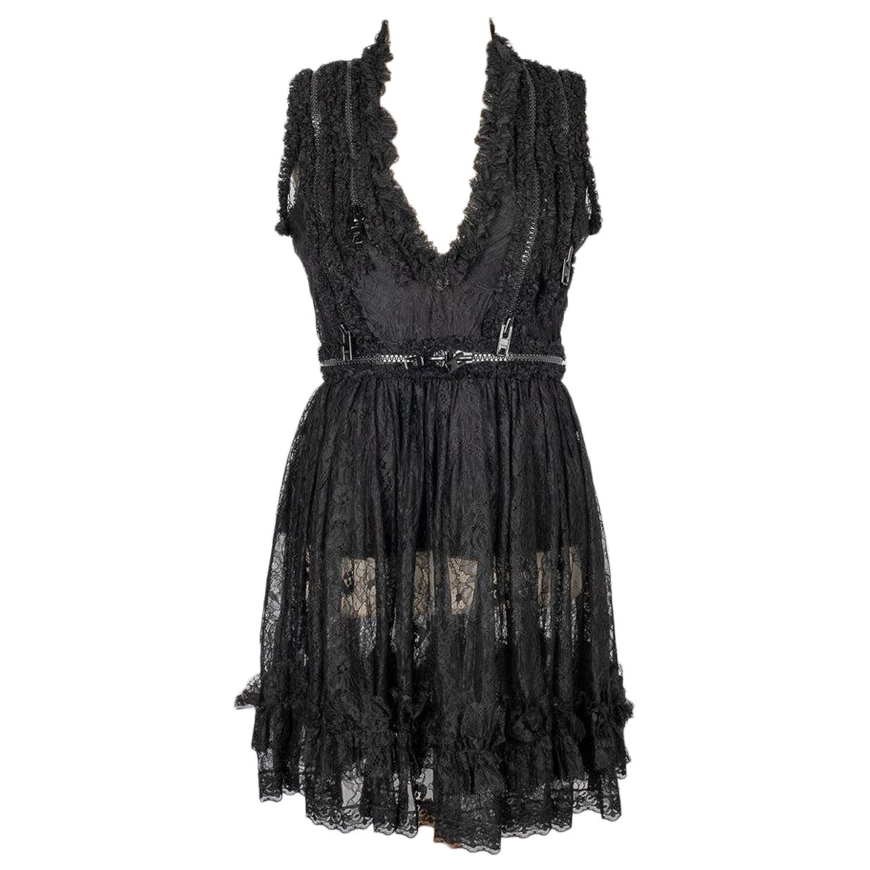 Givenchy, schwarzes Spitzenkleid, 2011 im Angebot
