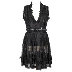 Givenchy, schwarzes Spitzenkleid, 2011